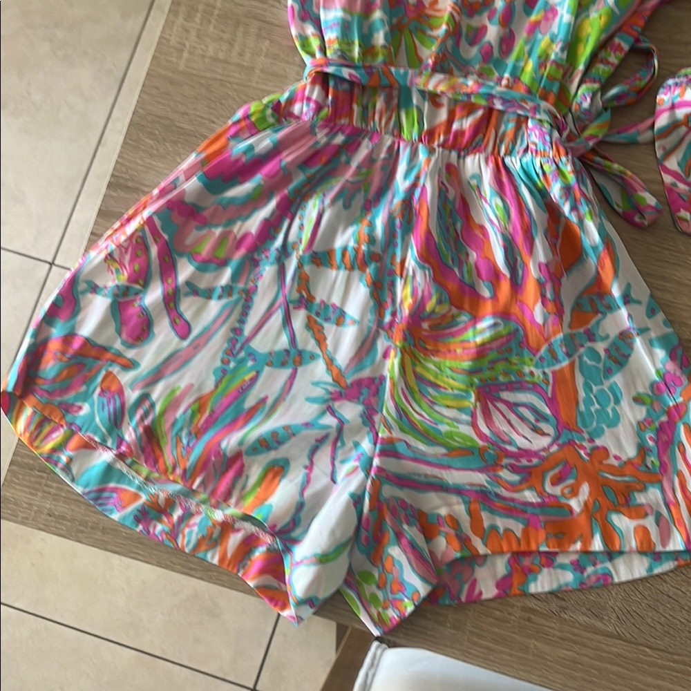 Colorful Patterned Romper - Picture 3 of 5